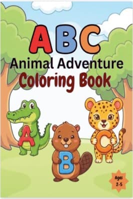 ABC Animal Adventure Coloring Book