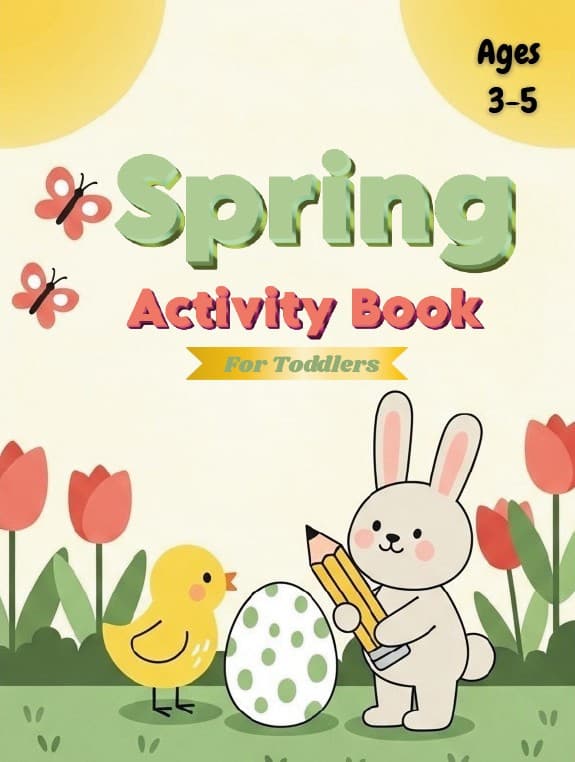 Spring Activity Book For Toddlers